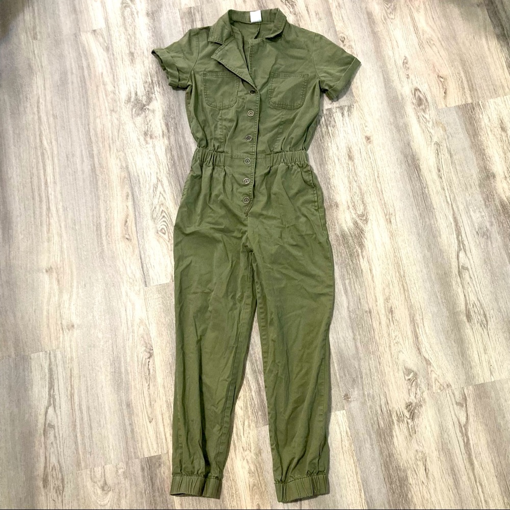Green Collared Jumpsuit/Boiler suit 💚